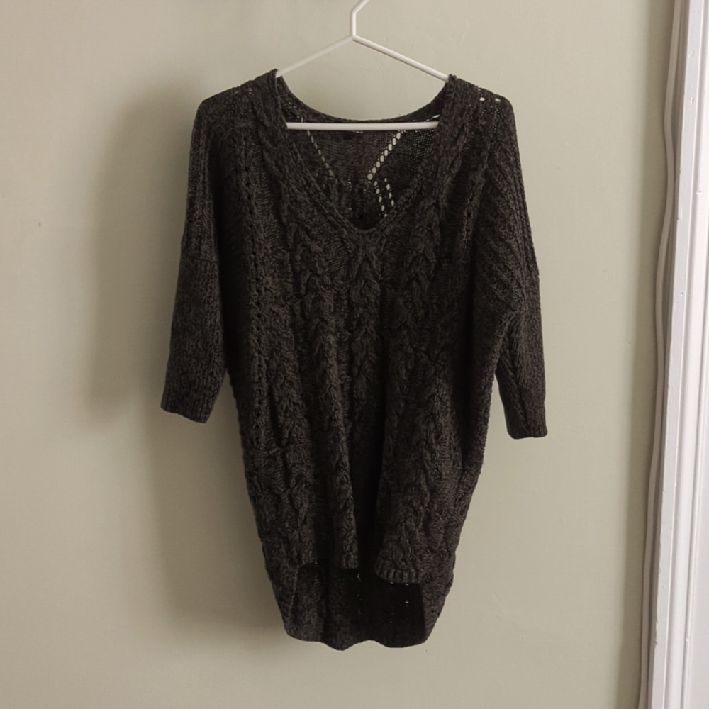 Dark Green-Brown Express Sweater